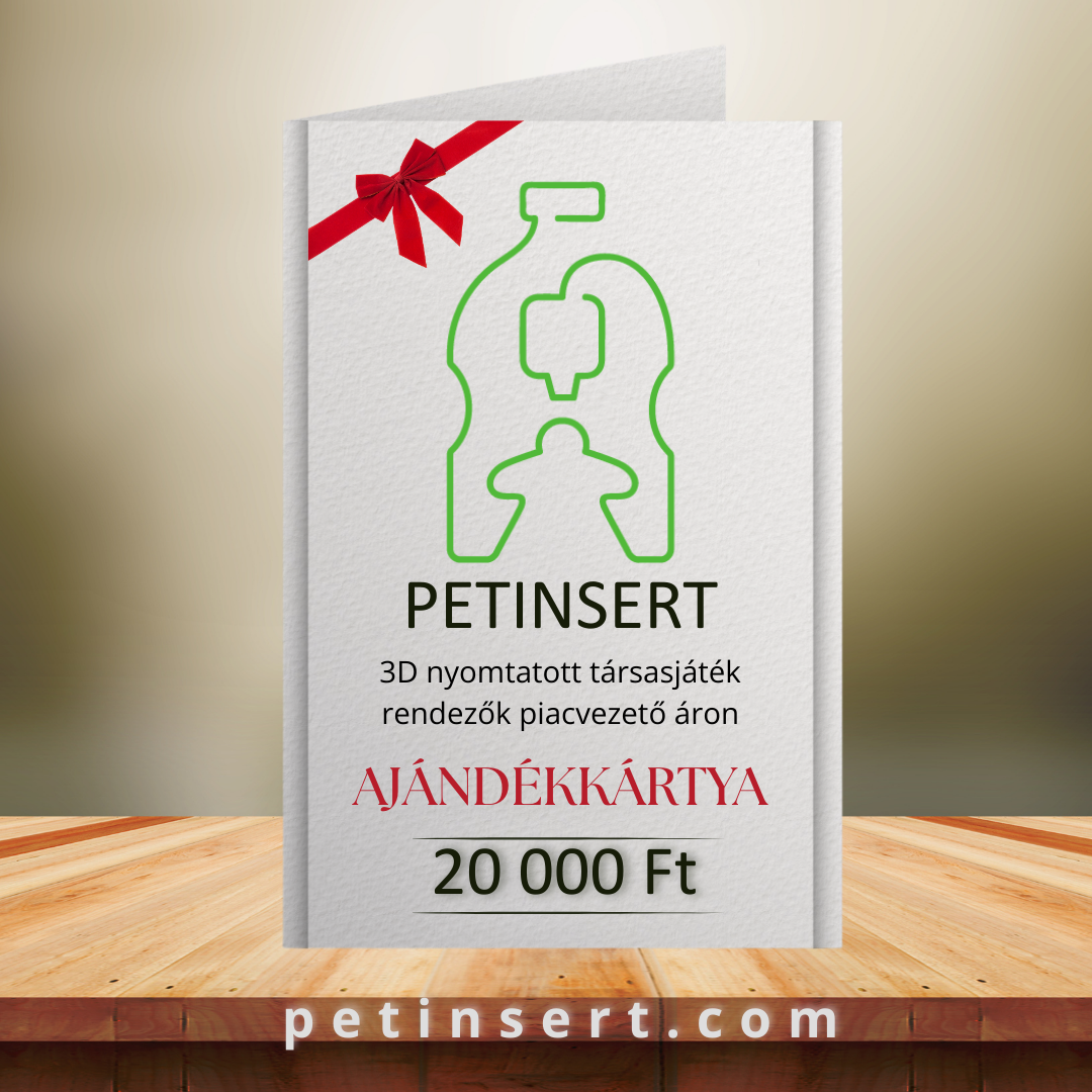 PET Insert ajándékkártya