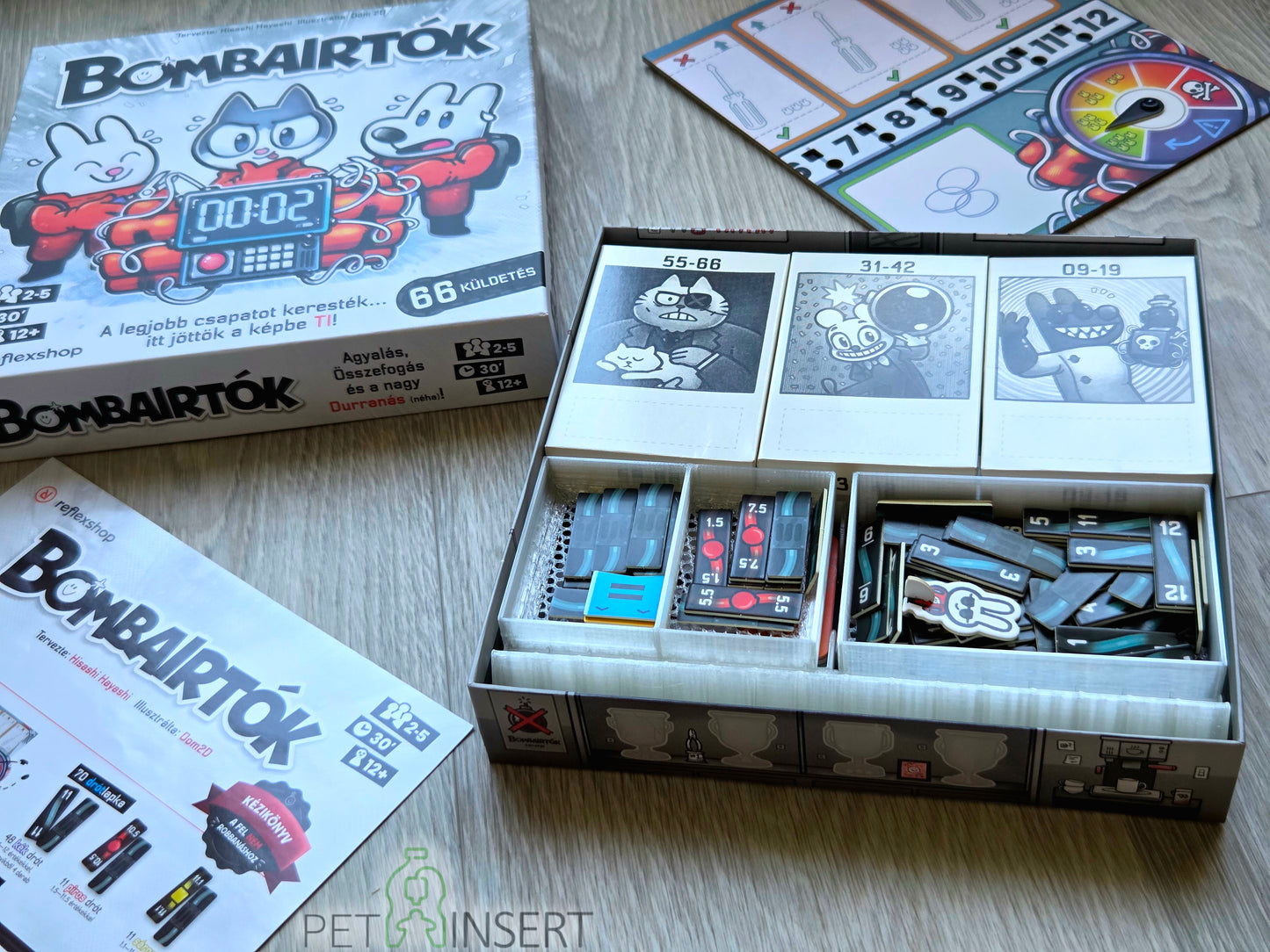 Bombairtók insert + dróttartó