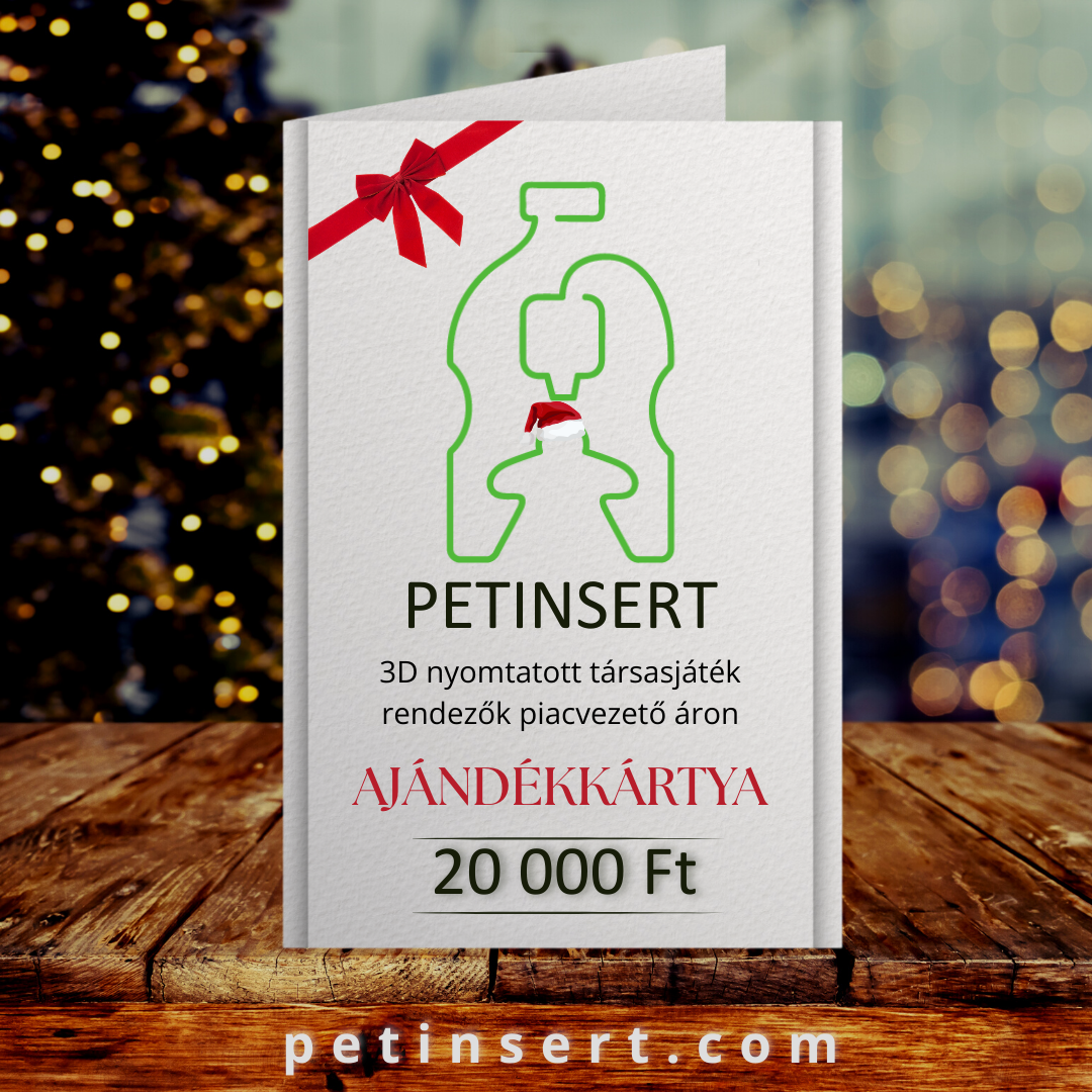 PET Insert ajándékkártya