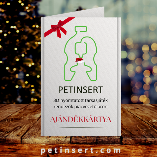 PET Insert ajándékkártya