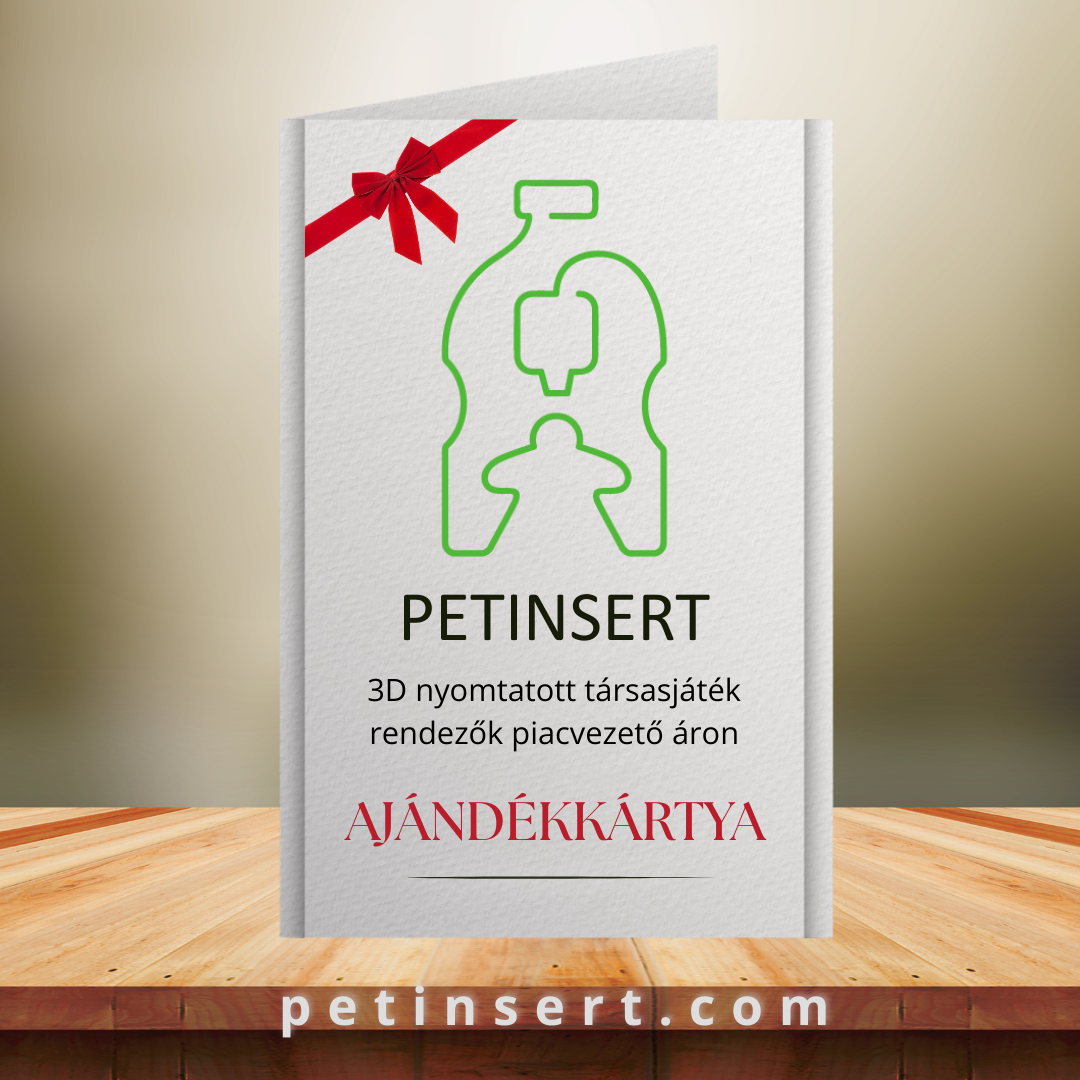 PET Insert ajándékkártya
